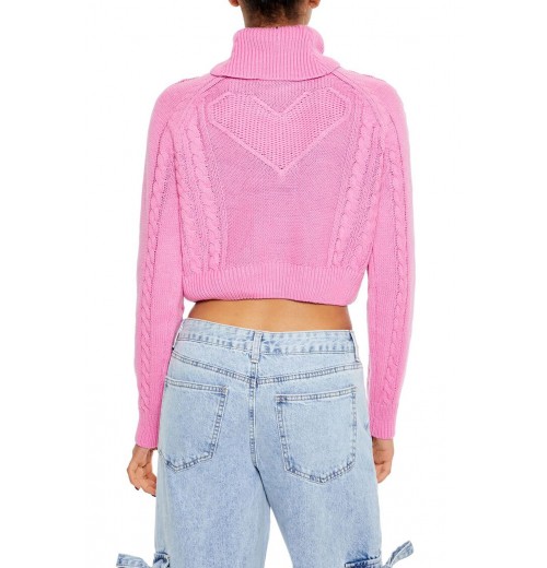 Heart Cutout Turtleneck Sweater Heart Cutout Turtleneck Sweater