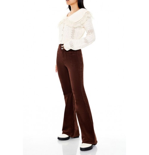 High-Rise Corduroy Flare Pants