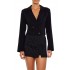 Double-Breasted Cropped Blazer