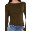 Ribbed Knit Plunge-Back Top Ribbed Knit Plunge-Back Top