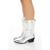 Metallic Cowboy Booties (Wide) Metallic Cowboy Booties (Wide)