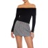 Ribbed Off-the-Shoulder Sweater