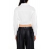 Cropped Lace-Up Shirt Cropped Lace-Up Shirt