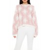 Marled Diamond Knit Sweater Marled Diamond Knit Sweater