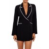 Rhinestone-Trim Blazer Dress Rhinestone-Trim Blazer Dress