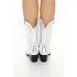 Metallic Cowboy Booties (Wide)