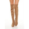 Faux Suede Over-the-Knee Boots Faux Suede Over-the-Knee Boots