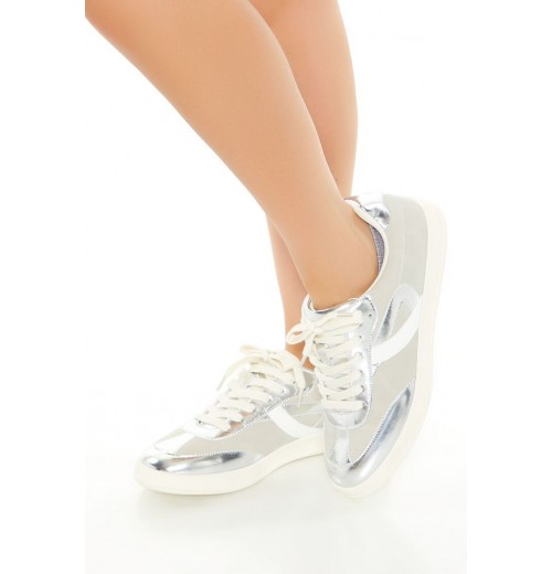 Metallic Low-Top Sneakers Metallic Low-Top Sneakers