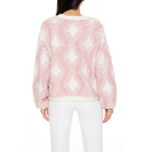 Marled Diamond Knit Sweater Marled Diamond Knit Sweater