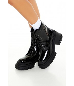 Lug-Sole Combat Boots (Wide)