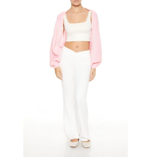 Balloon-Sleeve Shrug Sweater Balloon-Sleeve Shrug Sweater